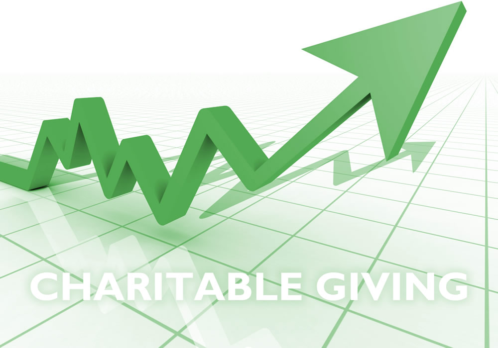 Charitable giving is on the rise