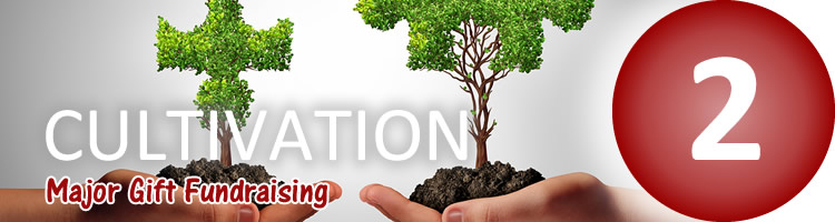 Major Gift Fundraising - Cultivation (step 2)